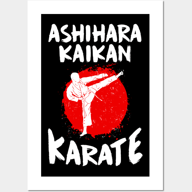 Ashihara Kaikan Karate Martial Arts Training Karate Outfit Wall Art by JTYDesigns